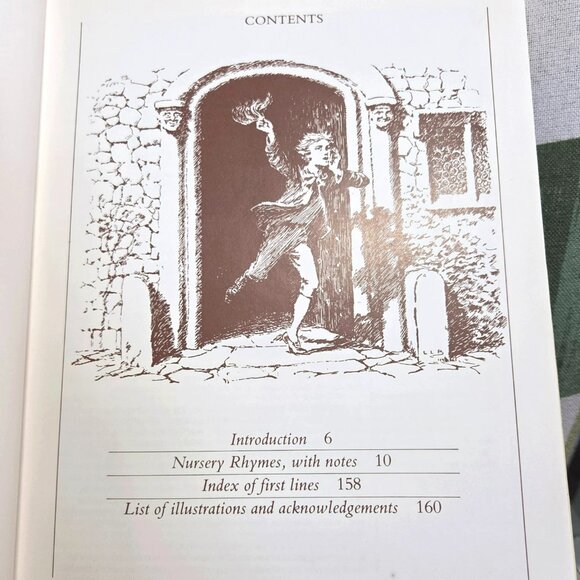 Popular Nursery Rhymes: Mother Goose Rhymes With Pictures Hardcover Book 1983 - Picture 4 of 9
